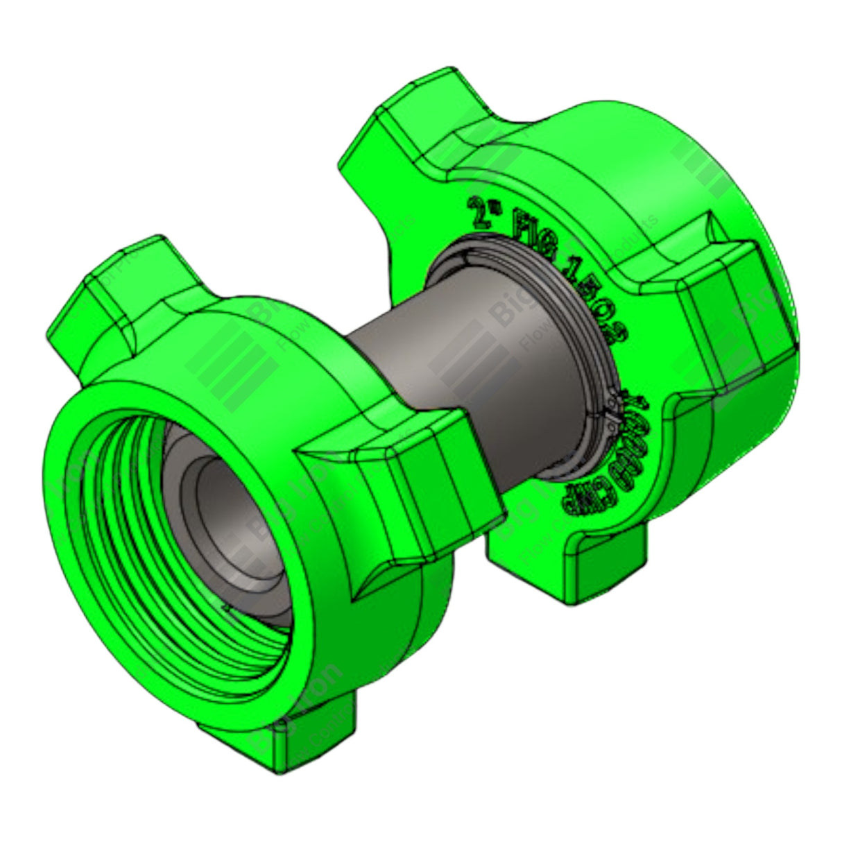 Crossover Union, 2” 1502 MxM, 10000 psi, Sour Service (NNA)