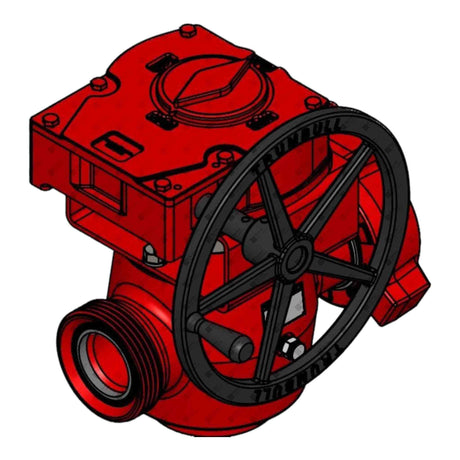 Plug Valve, Gear Op, TE, 3" 1502 MxF, 15000 psi, STD Service