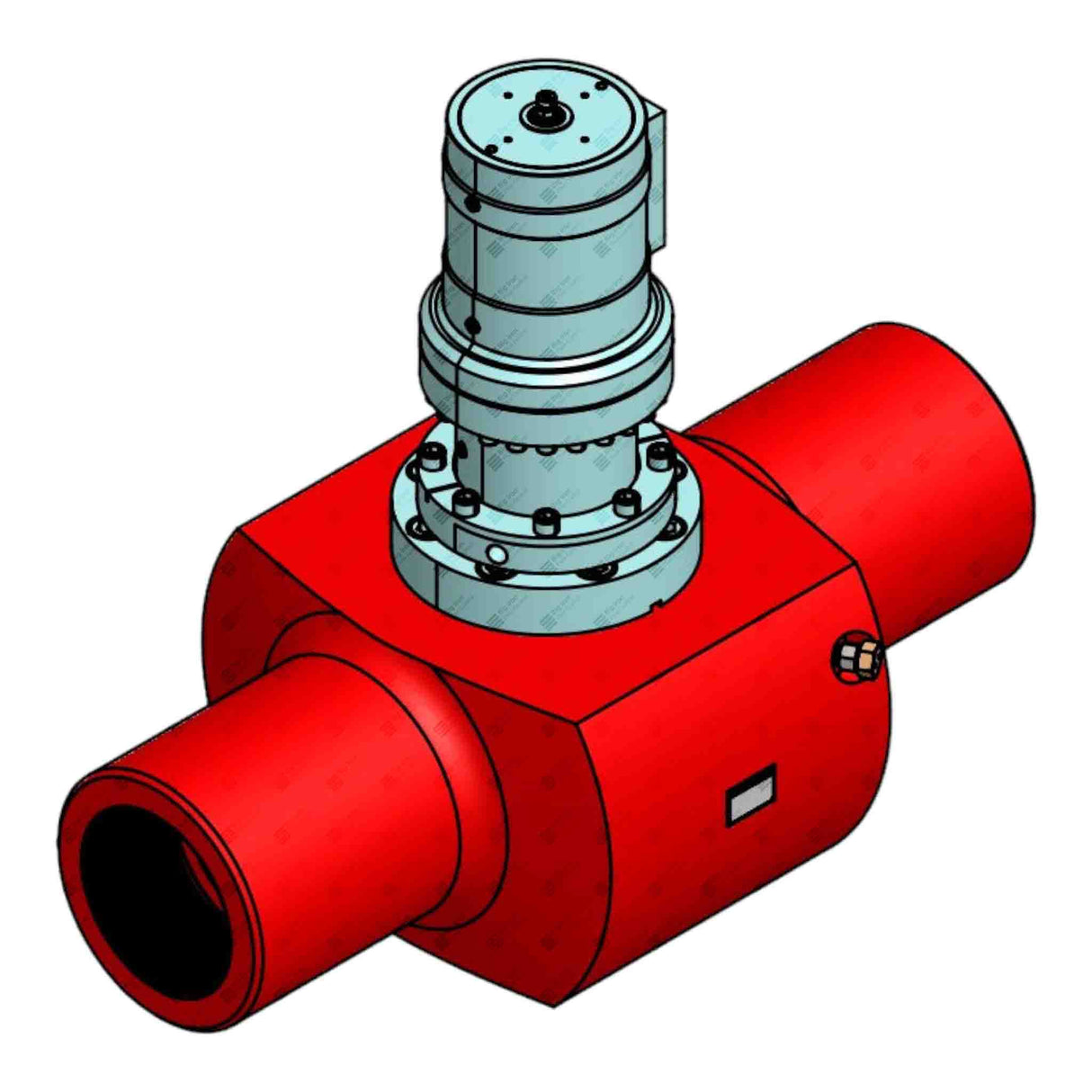 Plug Valve, Hydraulic, LT, 5" 8 ACME FxF, 15000 psi, STD Service